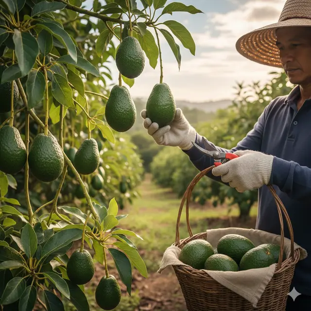 Cara Mencegah Buah Alpukat Busuk di Pohon (Foto: Gemini AI)
