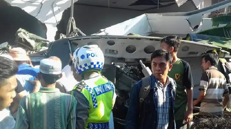 Helikopter Jatuh Yogyakarta