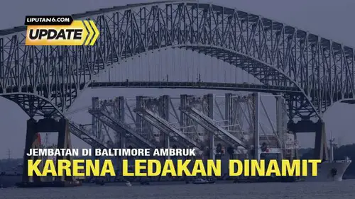 Jembatan di Baltimore Ambruk karena Ledakan Dinamit?