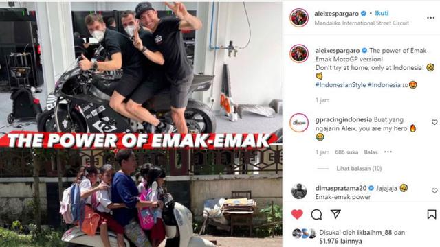 Aleix Espargaro Ngikutin Gaya Emak-Emak (Ist)