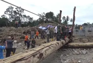 Kondisi Desa Aek Garoga Tapanuli Selatan. (Istimewa)