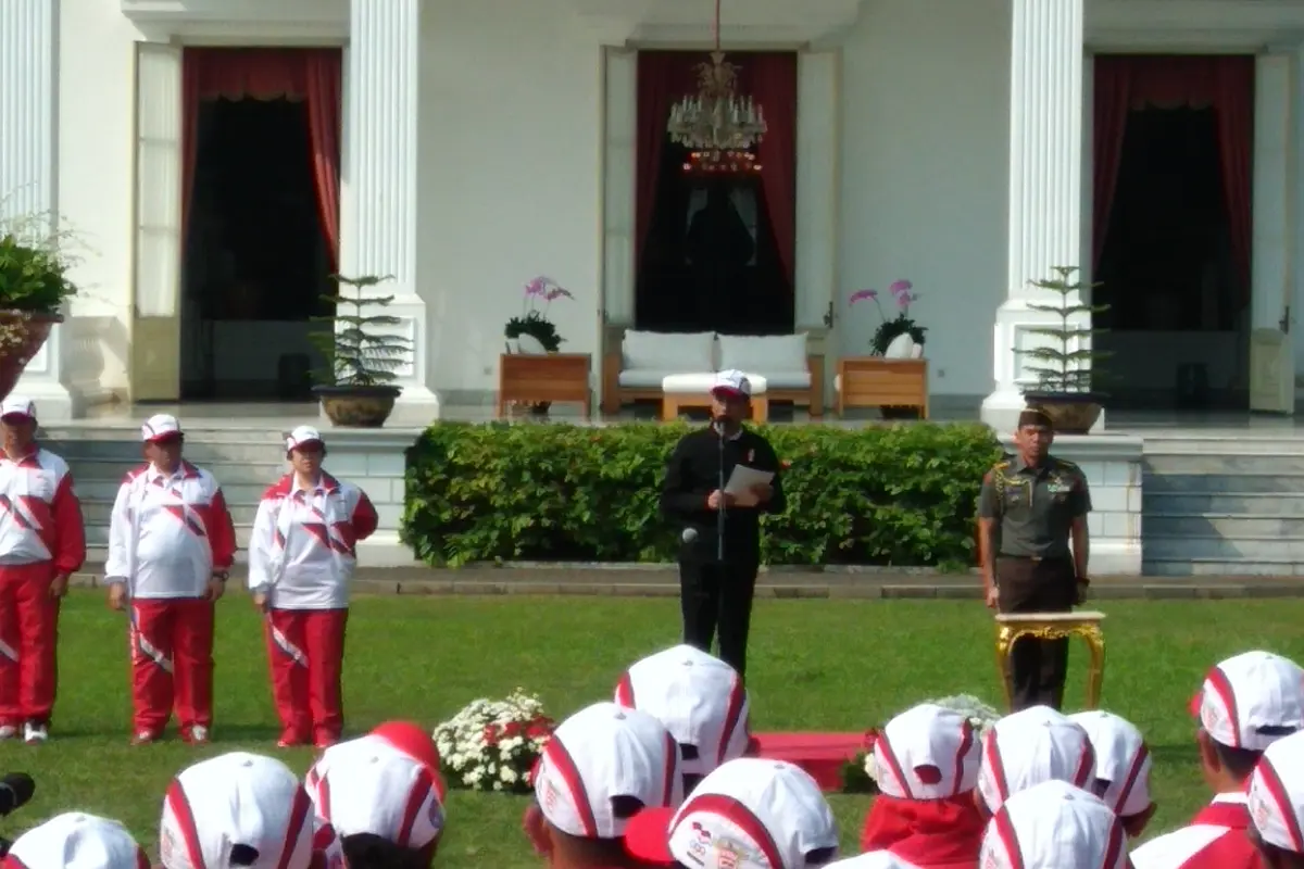 Presiden Republik Indonesia, Joko Widodo melepas kontingen Indonesia ke SEA Games 2017