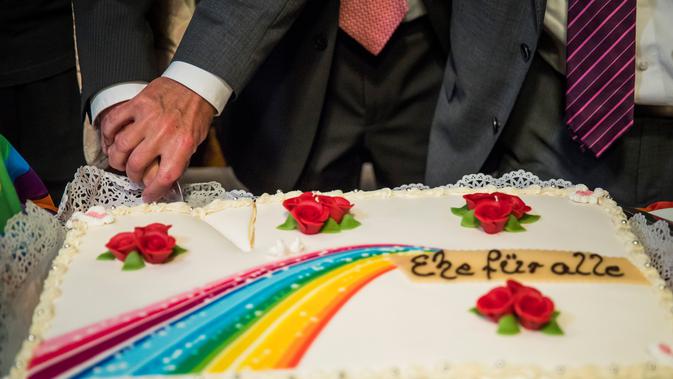 Ilustrasi pernikahan sesama jenis (AFP Photo/Odd Andersen)