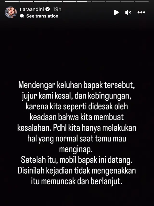 Unggahan Tiara Andini. (Foto: Dok. Instagram @tiaraandini)