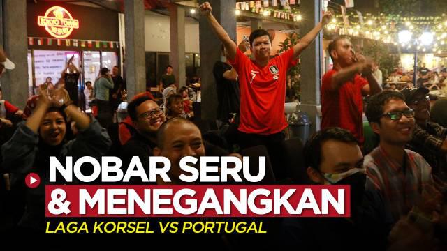 Berita video acara menonton bareng laga Piala Dunia 2022 antara Korsel melawan Portugal pada Jumat (2/12/2022) malam hari WIB.