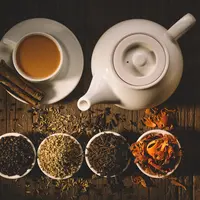 Ilustrasi wedang uwuh susu./Copyright depositphotos.com