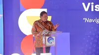 Menteri Koordinator Bidang Perekonomian Airlangga Hartarto menghadiri peluncuran Visi Indonesia Digital 2045 yang digelar di Jakarta, Rabu (13/12/2023). (Dok Kemenko Perekonomian)