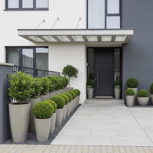 Model Rumah Sederhana Tapi Mewah dengan Taman Depan Kecil