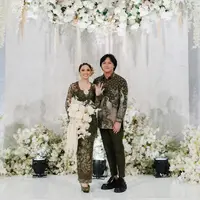 Mahalini &amp; Rizky Febian (Instagram/thebridestory)