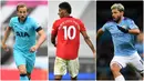 Pemain dengan nomor punggung 10 bisa dikatakan adalah pemain yang menjadi andalan sebuah klub. Berikut 6 pemain bernomor punggung 10 yang menjadi andalan di klub Premier League. (Kolase foto AFP)