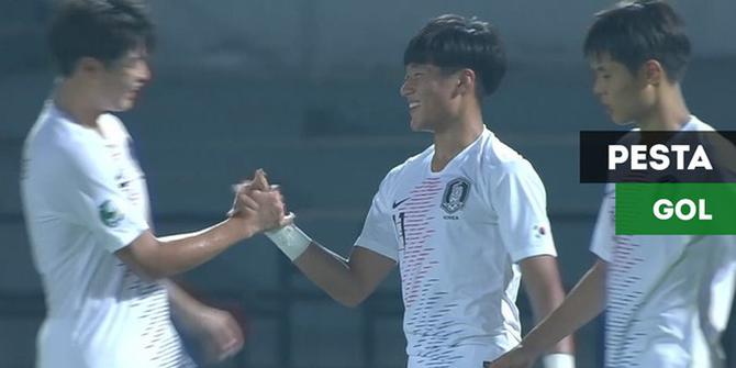VIDEO: Korsel Pesta 7 Gol di Piala AFC U-16 2018