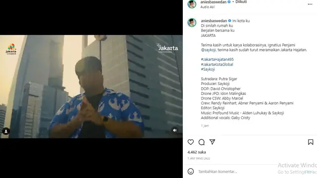 Anies Baswedan (Foto: Instagram/@aniesbaswedan)