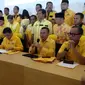 Ketua Umum Golkar Airlangga Hartarto dan pengurus partai (Liputan6.com/ Putu Merta Surya Putra)