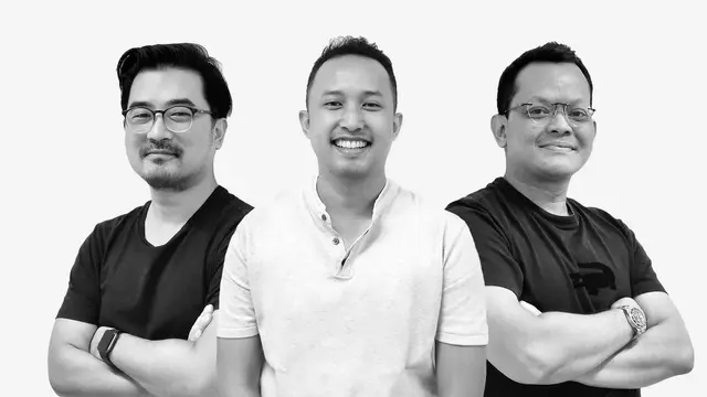 (Kiri ke Kanan) Andreas Sutanto, Co-Founder & CFO of Broom; Pandu Adi Laras, Co-Founder & CEO of Broom; Pungky Wibawa, Co-Founder & CBO of Broom (Dok. Broom)