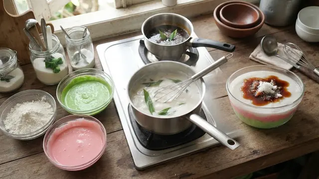 Resep Bubur Sumsum Pelangi