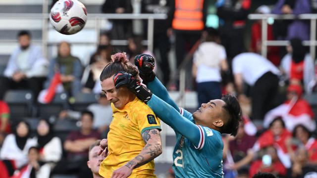 Foto: Perjuangan Maksimal Timnas Indonesia saat Melawan Australia di Babak 16 Besar Piala Asia 2023