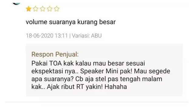 8 Potret Balasan Ulasan Admin Online Shop Ini Bikin Geleng Kepala