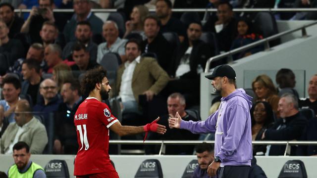 Mohamed Salah dan Jurgen Klopp - Liverpool 2023/2024