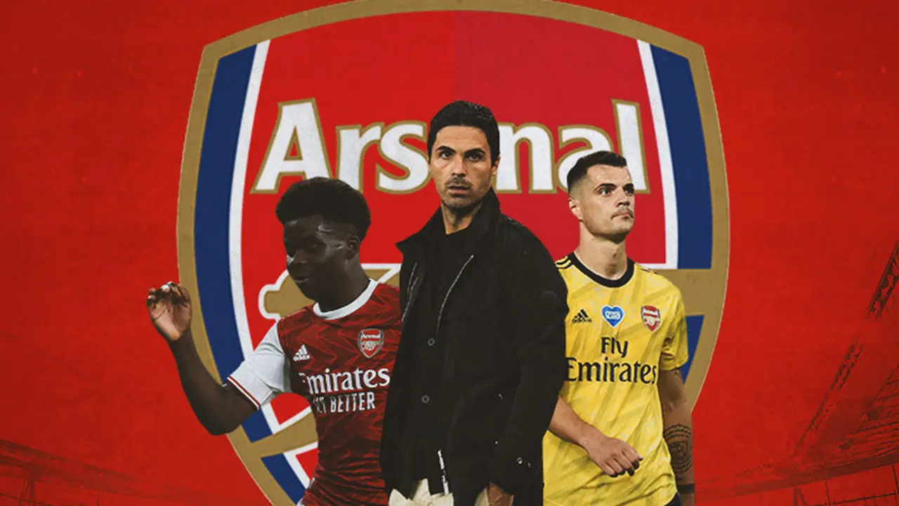 Arsenal - Bukayo Saka, Mikel Arteta, Granit Xhaka