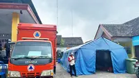 Posko darurat bencana APG Gunung Semeru didirikan  di balai Desa  Penanggal (Istimewa)