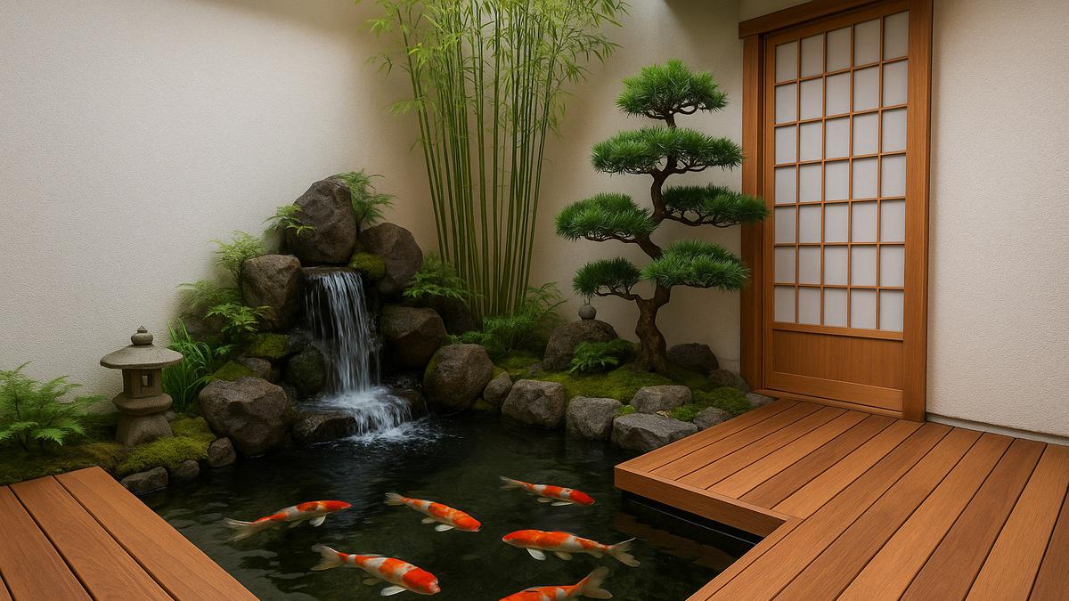 7 Gambar Kolam Ikan di Sudut Rumah Minimalis, Menambah Kesan Natural di 2025