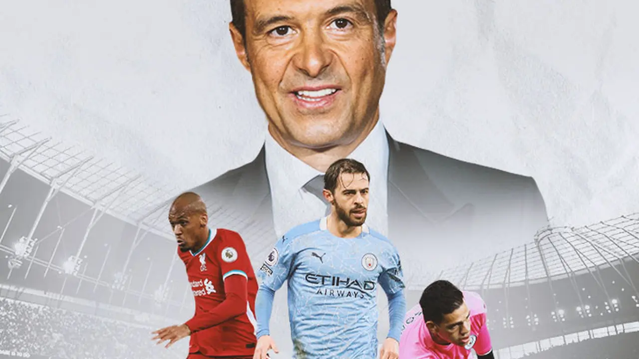 Ilustrasi - Agen Jorge Mendez, Fabinho, Bernardo Silva, Ederson
