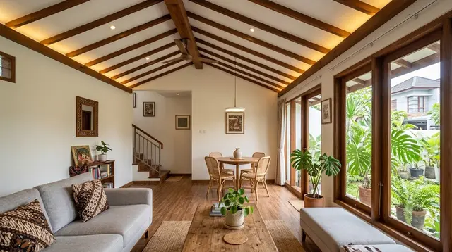 6 Inspirasi Plafon Kayu, Bikin Interior Rumah Makin Hangat dan Elegan