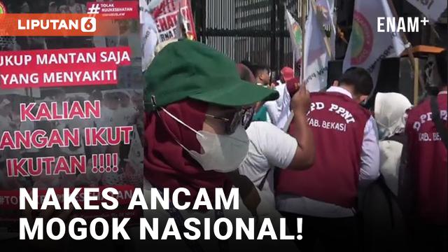 Tolak RUU Kesehatan, Nakes Serbu Gedung DPR