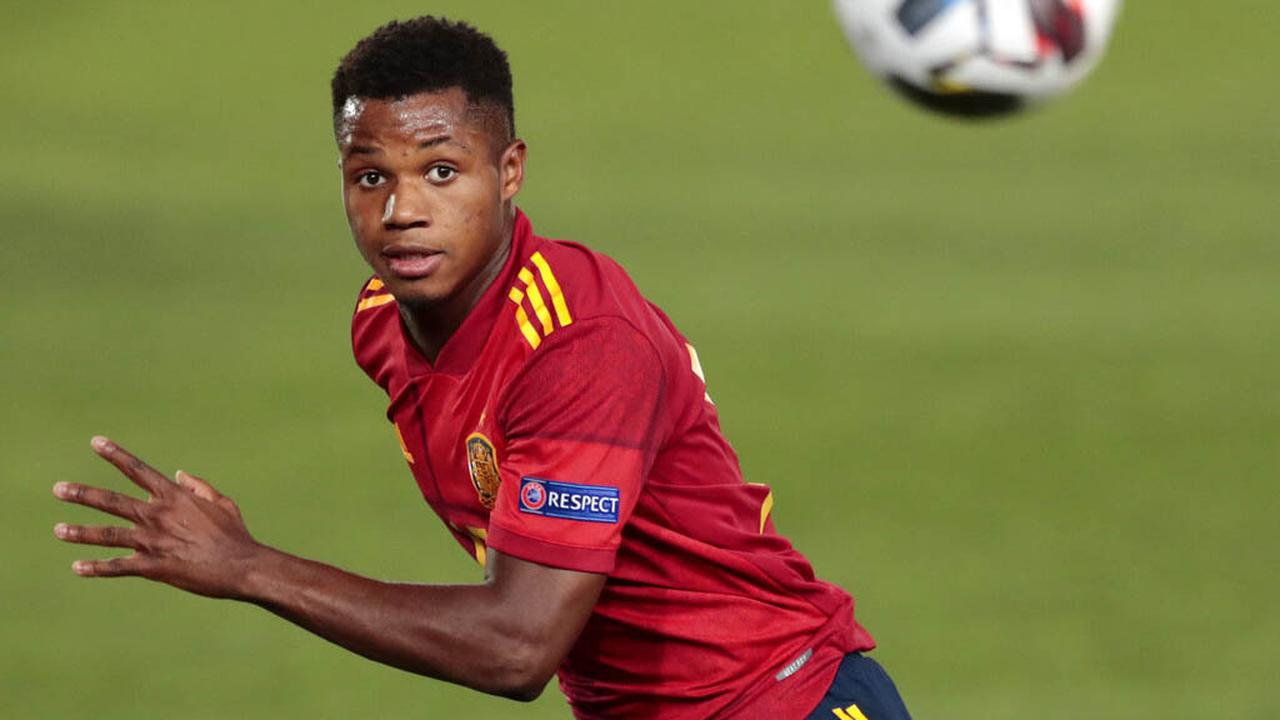 Ansu Fati Cetak Rekor, Spanyol Taklukkan Ukraina di UEFA Nations League