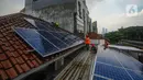 Pembangkit Listrik Tenaga Surya (PLTS) saat ini menjadi alternatif energi ramah lingkungan di DKI Jakarta. (merdeka.com/Arie Basuki)