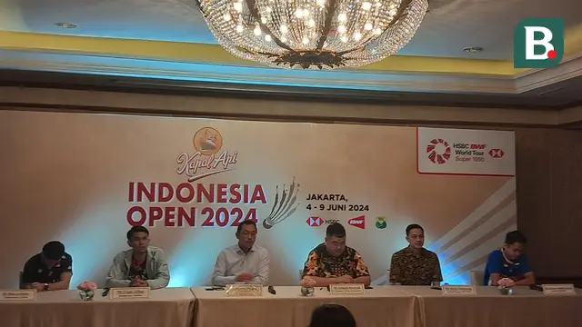 Konferensi Pers Indonesia Open 2024