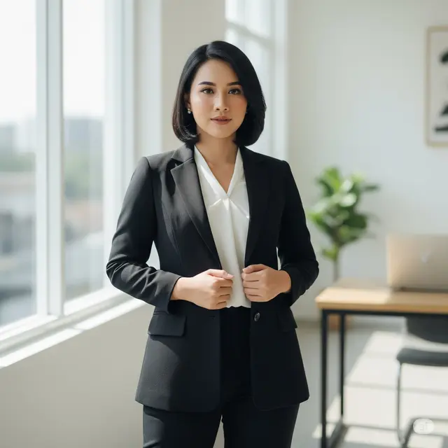 Model Rambut Wanita Dewasa agar Tampil Stylish di Kantor. Foto: Gemini