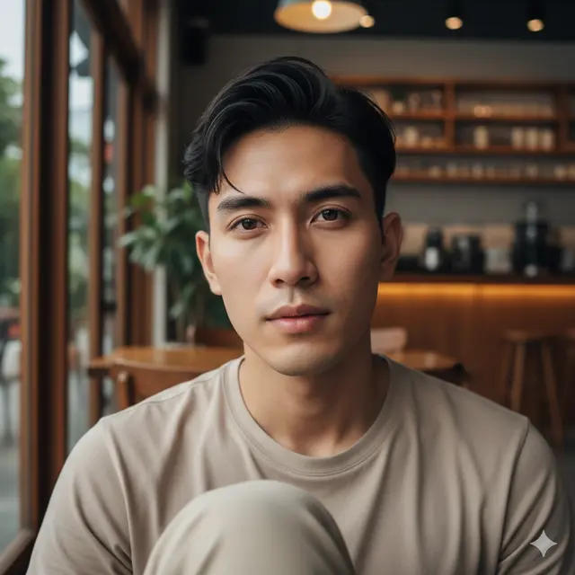 Model Rambut Pria Korea Comma Hair