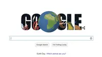 Komodo Ada di Google Doodle Demi Rayakan Hari Bumi 2015