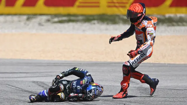 Foto: Momen-Momen Kecelakaan yang Dialami Pembalap F1 dan MotoGP Selama Musim 2023