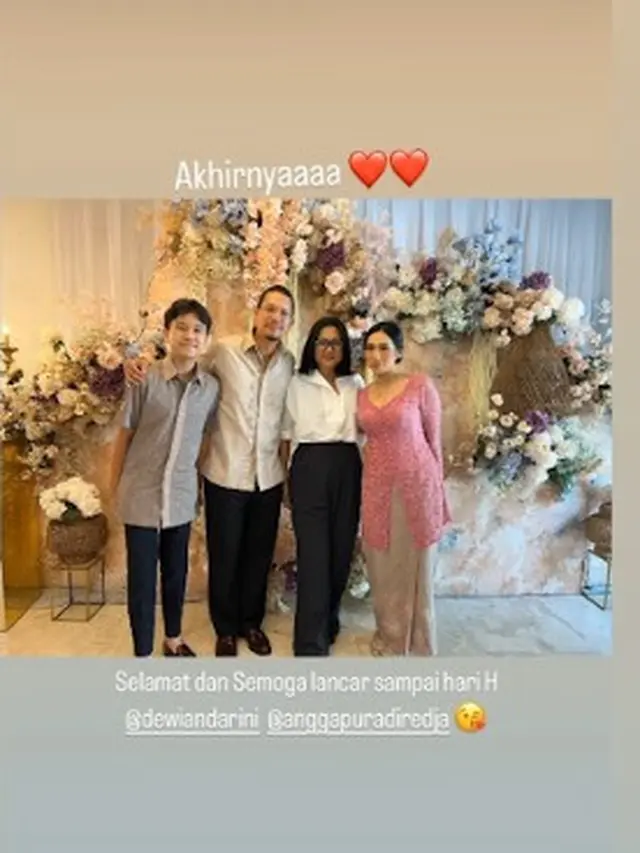 Potret Angga Puradiredja, Dewi Andarini, dan Sheemar (Sumber: Instagram/amaliawirjono dan Instagram/anggapuradiredja)