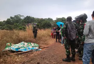 Lokasi Penemuan Mayat Diduga Korban Mutilasi di Pancoran Mas Depok (Foto; Dicky/Liputan6.com)