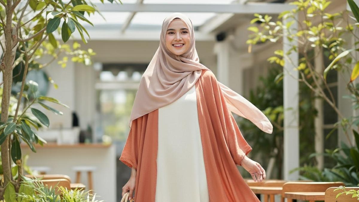 10 Model Gamis Syari Adem untuk Cuaca Panas, Pilihan Nyaman dan Stylish 2025