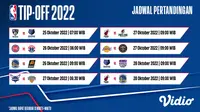 Jadwal Lengkap NBA Reguler Season 2022-2023 Pekan Kedua 25-28 Oktober 2022 di Vidio : Ada 8 Laga Seru