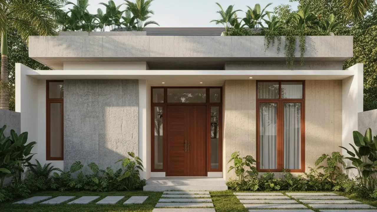 Gambar Rumah Minimalis Cor Dak