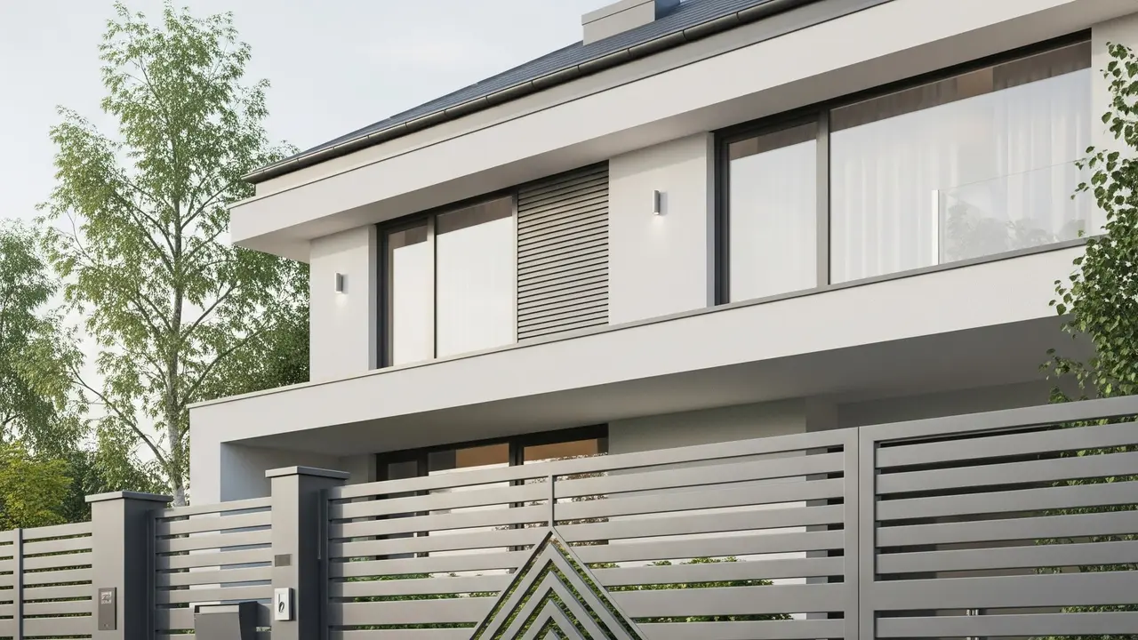 Model Pagar Rumah Baja Ringan Minimalis 2025 (Image by Gemini AI)