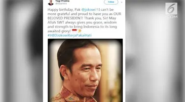 Presiden RI Joko Widodo atau karib disapa Jokowi, merayakan hari ulang tahun yang ke-57 pada hari ini, Kamis (21/6/2018).
