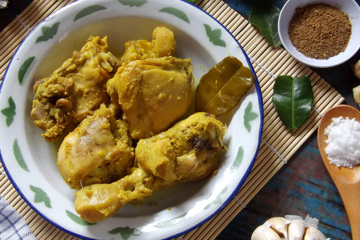 resep ayam ungkep kuning