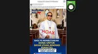 Cek Fakta: Hoaks Ketum PGI Sampaikan Bantuan Dana DAP Australia untuk Kristen-Katolik