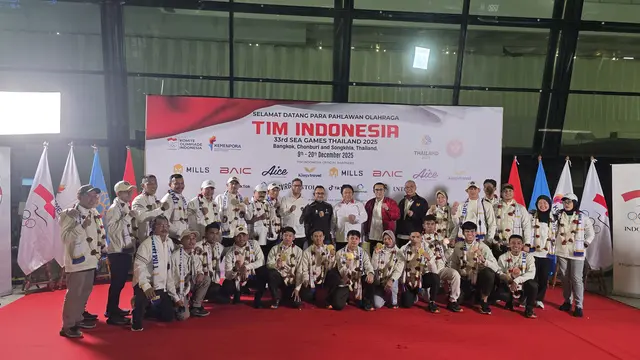 Atlet pencak silat Indonesia kembali ke tanah air dari SEA Games 2025