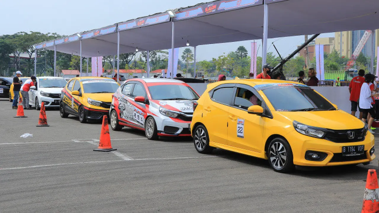 Honda Brio Challenge 2022 jadi ajang kompetisi konsumen Honda untuk taklukan slalom (Honda)