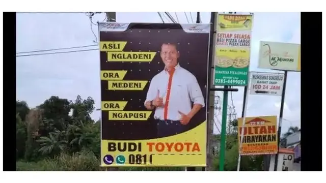 8 Potret Unik Spanduk Promosi Bak Jadi Caleg Ini Bikin Geleng Kepala