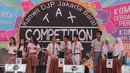 Kanwil DJP Jakbar menggelar Tax Competition 2015 yang berisi lomba cerdas cermat, tari tradisonal dan jinggel pajak, Jakarta, Senin (23/11/2015). Kompetisi tersebut untuk memberikan edukasi pajak dan budaya nusantara sejak dini (Liputan6.com/Angga Yuniar)