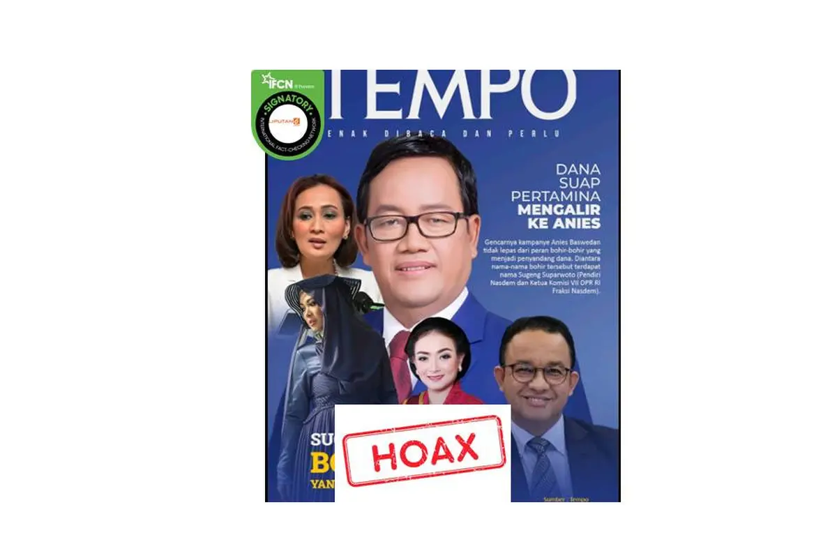 Cek fakta edisi Majalah Tempo bahas pemodal Anies Baswedan