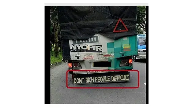 Tulisan truk (Sumber: Instagram/masirwin)